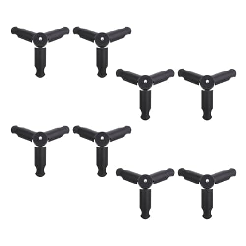 8 Pack Folding Phone Tripod 1/4 Inch Abs Tabletop Stand