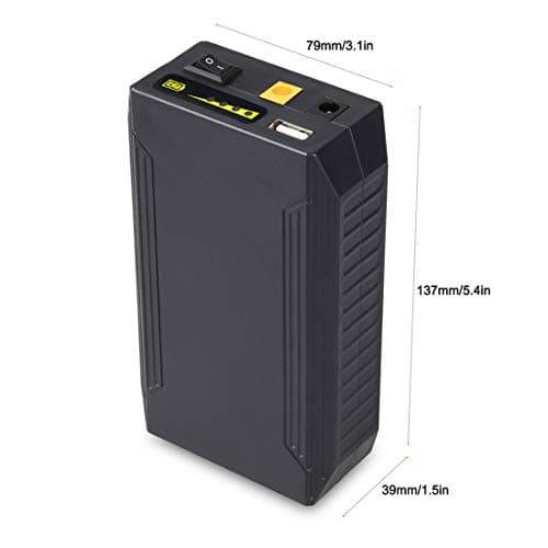 Talentcell 12V Lithium ion Battery Pack, 11.1V/9000mAh 99.9Wh Portable Power Bank, DC 12/9V and 5V USB Multiple Output Li-ion Batteries for LED Light Strip, CCTV Camera, Mobile and more, Black — view 3
