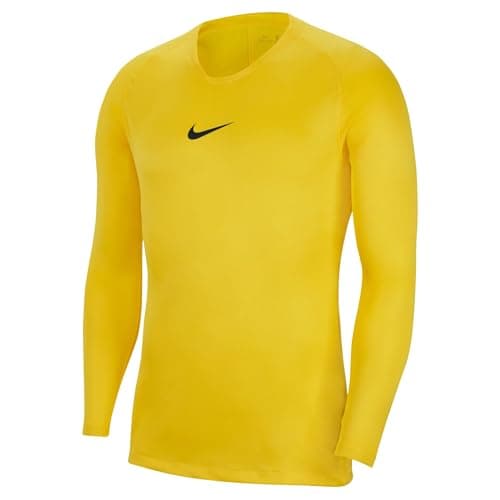NIKE AV2609-719 Dri-FIT Park First Layer Sweatshirt Men's TOUR YELLOW/BLACK Size S