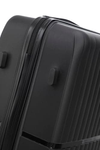 Preston Morgan Rolling Laptop case Super Lightweight Business Travel Suitcase on 4 Wheels and Built in TSA Lock | Black — view 4