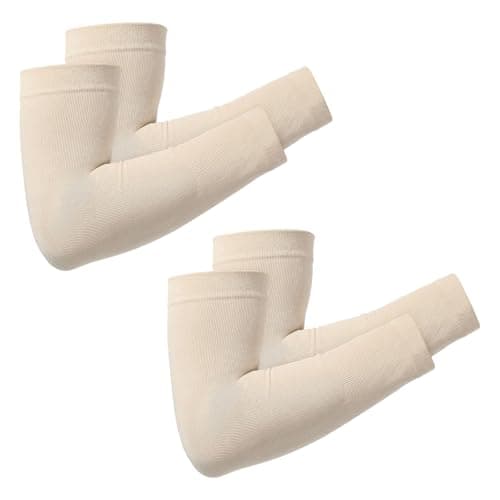 Nogeqi 2 Pair Arm Covers for Women, UV Sleeves for Men, Cooling Sun Protection Sleeves, UPF 50 Arm Compression Sleeves Men,Compression Arm Sleeve for Outdoor Work, Sports, Men & Women