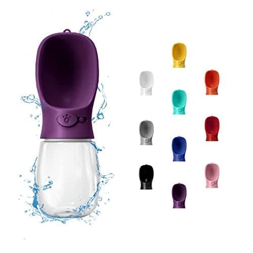 WePet Portable Dog Water Bottle, 350ml, Leak Proof Puppy Water Dispenser with Drinking Feeder for Pets Outdoor Walking, Hiking, Travel, Food Grade Plastic
