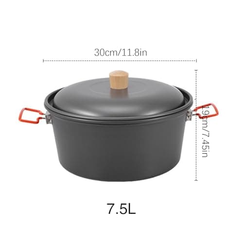 Camping Pots For Kitchen Outdoor Camping Pot 7.5L For — view 5