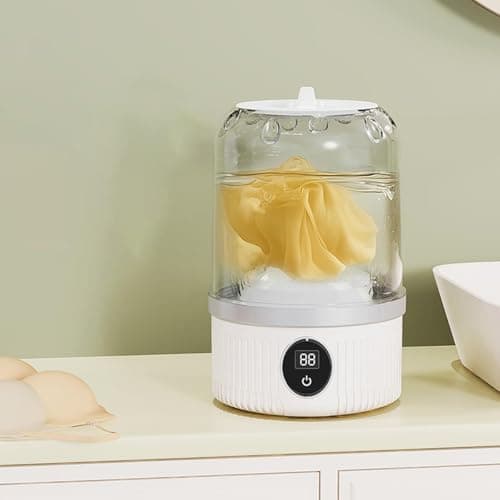 Mini Underwear Washing Machine – Wireless Portable Socks Washing Machine with Rechargeable Battery, Compact and Automatic Lingerie Cleaner for Bras, Underwear, Travel, Dorm and RV — view 5