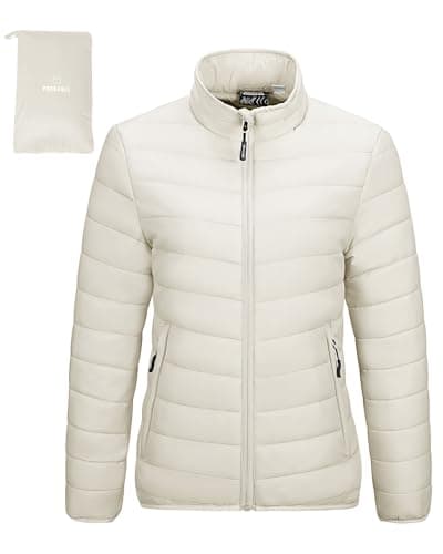 Outdoor Ventures Women's Packable Puffer Jacket Lightweight Quilted Jacket