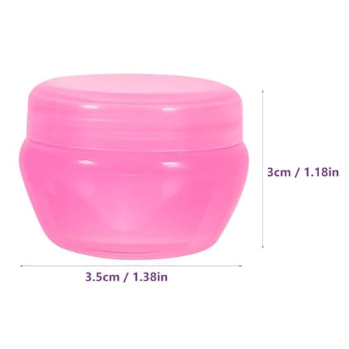 10 Pack 10g Plastic Cream Travel Jars with Lids for Storage — view 2