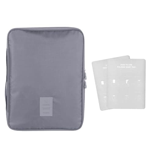 AffeGifts Shirt Carrier for Travel, Portable Shirt Travel Bag Anti Wrinkle Shirt Tie Organizer for Business (Grey)
