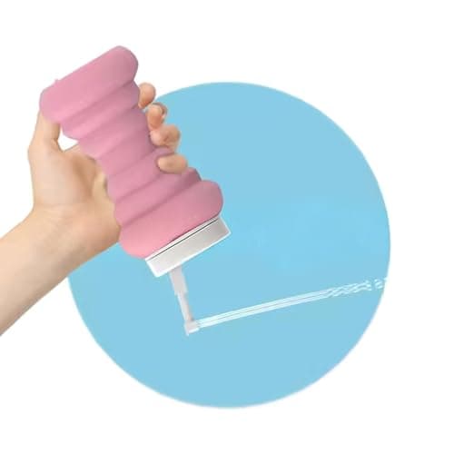 TQUXNGA Travel Friendly Foldable Bidet Bottle for Women 600ml Water Amount Easy to Transport in Multiple Color Choices Silicone Bidet — view 2