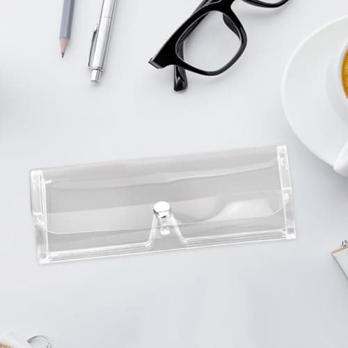 VALICLUD Portable Plastic Glasses Case Hard Shell Magnetic Button Eyeglass Storage Box Travel Organizer 7Pack — view 6