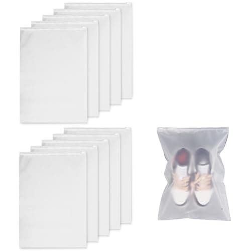 GAOHAN 10 Pcs ZipLock Storage Bags Reusable Plastic Travelling Storage Bags