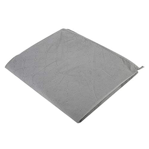 Segrehy Carbon Fibre Storage Bag Large Durable Foldable Zipper Organizer for Clothes Bedding Gray 32 x 21.6 x 3.8cm — view 3