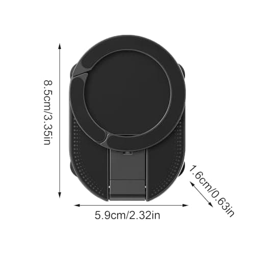 Magnetic Suction Phone Mount - 360 Degree Rotating Foldable No-Slip Phone Mount | Auto Accessories | for Auto, Taxi, Gym, Navigation, Travel, Daily Life, Camping, Business Trip, Commuting — view 6