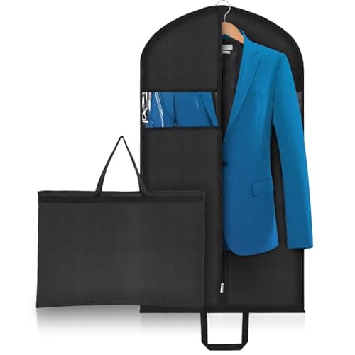 Niviy Suit Bag 110 x 60cm, Foldable Garment Cover with Handles