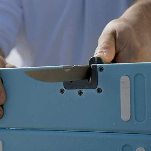 Toadfish XL - Folding Cutting Board with Built in Knife Sharpener - Teal — view 3