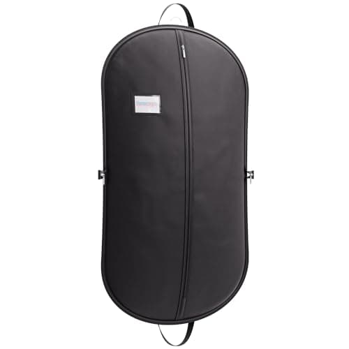 Hangerworld 42 Inch Zipped Black Suit Cover Travel Carrier Bag with Handles – Full-Length Zip and Secure Closure for On-The-Go — view 3
