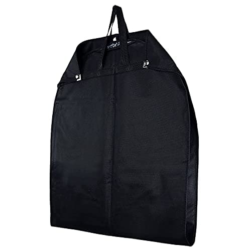 Hangerworld 54 Inch Black Breathable Suit Cover Travel Carrier Bag with Handles — view 3