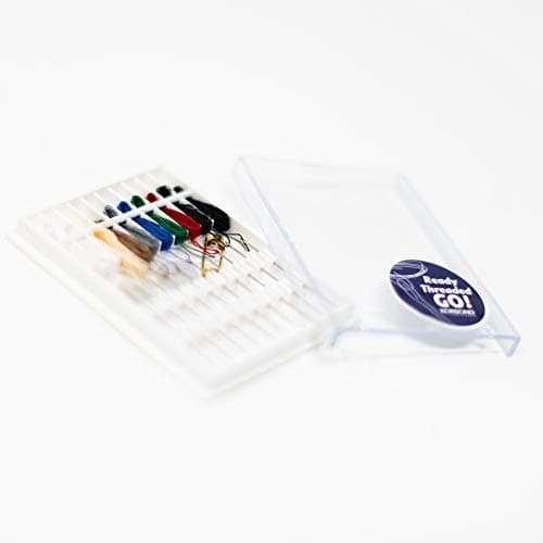 Korbond Threaded Needle Kit- Emergency Clothing Repairs and Alteration Kit - Sewing Needles with 9 Colours + Safety Pins + Button — view 3