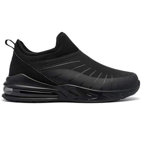 LARNMERN Slip on Trainer Women Non Slip Waterproof Work Shoes,Black,5 UK — view 4