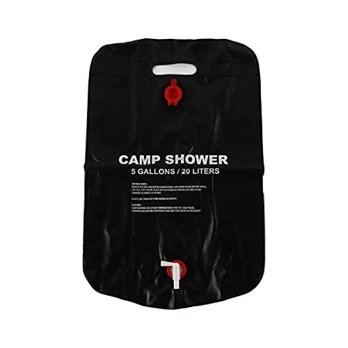 Brrnoo 20L Solar Powered Portable Shower Bag PVC Heating Bath Bag for Camping RV and Outdoor Use — view 2