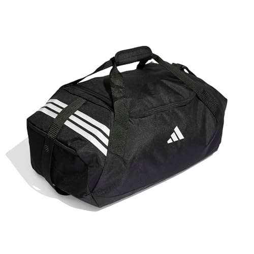 adidas Unisex Tiro Duffle Bag Medium Duffel Bag, Black/White, One Size — view 3