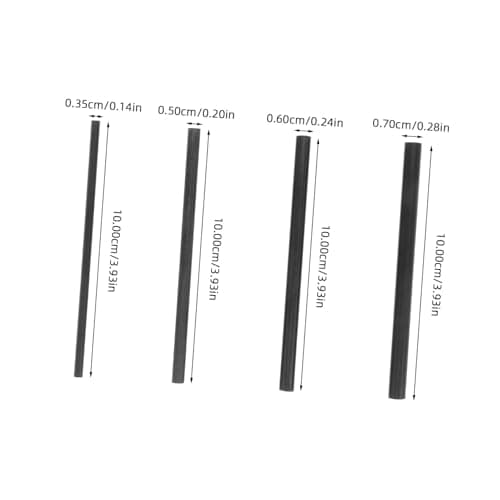 BESPORTBLE 4Pcs Carbon Fiber Fishing Rod Repair Kit Durable Graphite Rod Inserts for Easy Restoration of Broken Fishing Poles Lightweight and Reliable for Travel Fishing Use — view 2