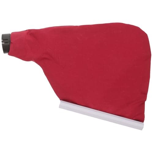 Planer Dust Collection Bag with Zipper for Sawing Machines, Red Fabric