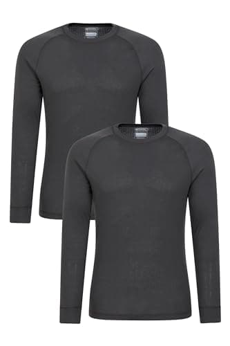 Mountain Warehouse Talus Mens Baselayer Top Multipack Charcoal M