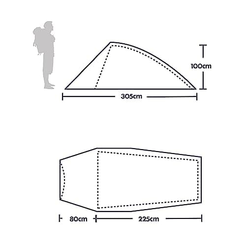 Berghaus Cheviot 2 Tent for 2 People for Harsh Weather Conditions, 2 Man, Compact, Lightweight, Tunnel, Easy to Pitch, 4 Season, Backpacking, Festivals, Wild Camping, Hiking, 5000mm HH, Red — view 3