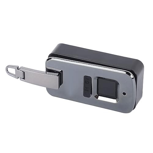 Xiuganpo Biometric Fingerprint Lock Mini Electric Lock Durable for Bags Suitcases Safes 3.7V (Gray) — view 3