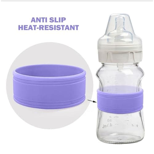 Personalised Water Bottle Band, Custom Water Bottle Name Labels, Food Grade Silicon Non-Slip Anti-Heat Insulation Hollow Rubber Cup Sleeve (Blue) — view 6