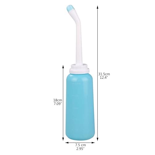 CROING 𝙋𝙤𝙧𝙩𝙖𝙗𝙡𝙚 𝘽𝙞𝙙𝙚𝙩 - 2PCS Portable Bidet - Squeeze Momwasher Bottle 500ml 17oz - Portable Shower-Travel Bidet Toilet Bottle for Adult Women,Postpartum Care,Hemorrhoids — view 2
