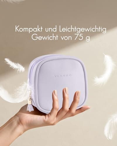 VLANDO Travel Makeup Bag, Small Makeup Bag for Weekend Breaks and Travel — view 5