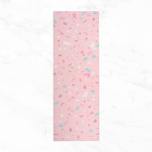 MYGA Yoga Starter Set - 6mm Non-Slip Yoga Mat, Yoga Block and Strap - Starter Kit for Beginners in Pilates, Exercise and Fitness - Terrazzo — view 6