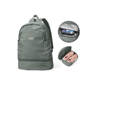 SZLX Gym Backpack for Women with Shoes Compartment & Wet Pocket Foldable Carry On Large Travel Laptop Backpack Waterproof Casual Daypack School Bag Sports Gym Bag for Swimming Yoga
