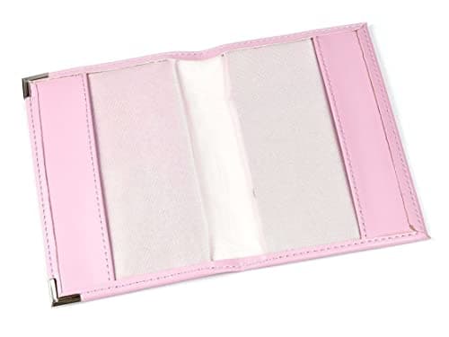 Esposti British Passport Holder | UK Passport Wallet | UK Passport Cover | Non EU | Premium PU Leather | Silver Protective Corners | Pink — view 4