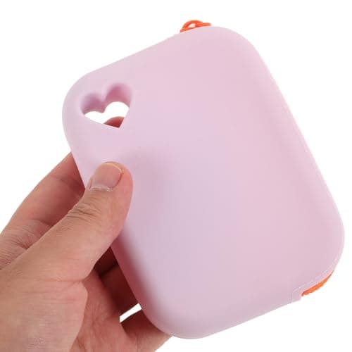 SWOOMEY Portable Waterproof Silicone Earbud Case with Zipper Closure, Minimalist Lavender Earphone Storage Bag for Travel and Outdoor Use, Weatherproof Small Wallet for Cables — view 3