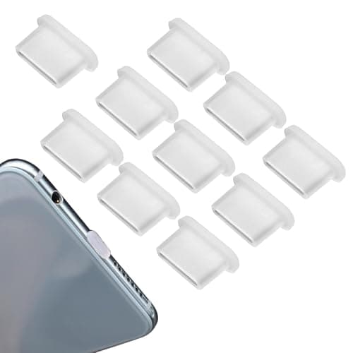USB Type C Anti Dust Cap Cover – 10 Pack USB C Dust Cover | Silicone Dustproof Port Protector – Fully Wrapped Anti Protection Caps For Laptops Phones Tablets Cameras And Other Devices — view 6
