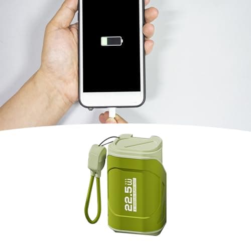 10000mAh Portable Charger Power Bank, 22.5W Power Bank with AC Wall Plug and Cable, USB and Type C Output Ports, Portable Battery Charger for Home Camping Travel Power Backup — view 2