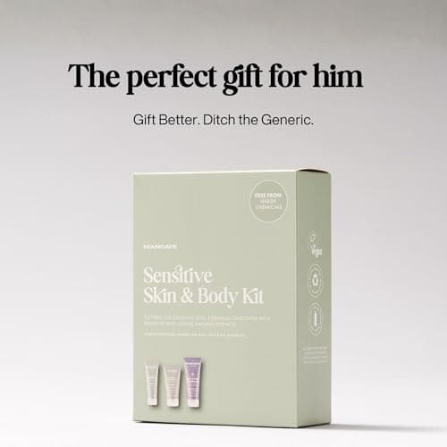 ManCave Sensitive Skin & Body Gift Set for Men, Skincare Gift Set — view 6