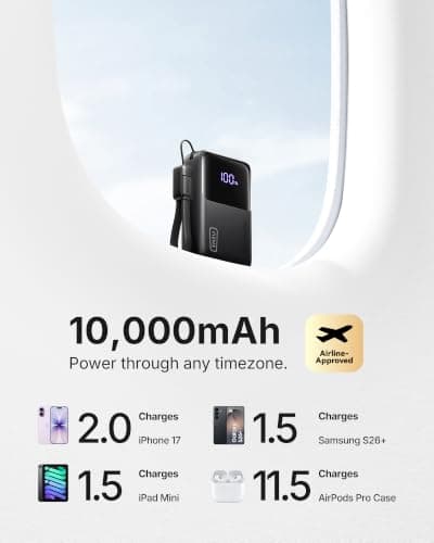 INIU Power Bank, Ultra Mini 10000mAh 45W Fast Charging Phone Battery Pack — view 6