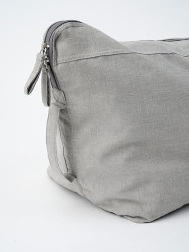 Yogamatters Organic Cotton Carry All Kit Bag - Grey Ice | Gym Equipment Yoga Props Carrier | 100% Organic Cotton — view 4