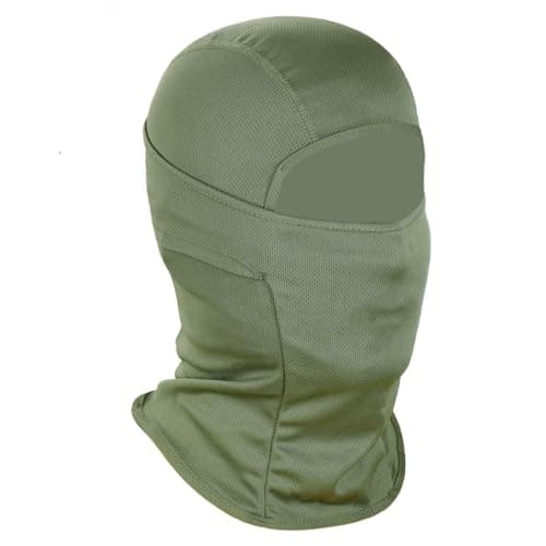 Achiou Balaclava Face Mask, Ski Mask UV Protector Lightweight for Motorcycle Cycling Running Green