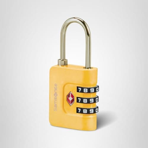 Samsonite TA Revolution – TSA Combination Lock with 3-Digit Code, Secure Luggage Lock for suitcases & Bags, Suitcase Lock, Yellow — view 5