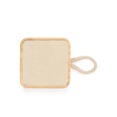 Sawfish Personalised Speaker Teoden Portable Bamboo Bluetooth Speaker, Rechargeable Battery, Micro USB Charging, Natural Wooden Cube Speaker