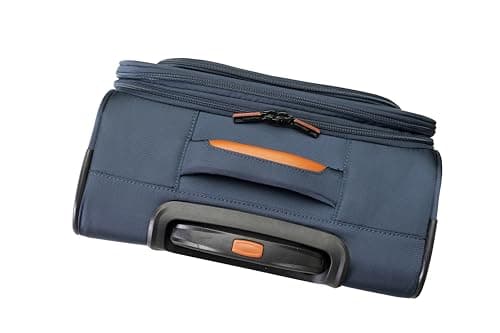 METZELDER Soft Retro Expandable Large Volume TSA Lock Suitcase, Blue (Navy), M - Medium - 79/93 L - 67x42x28 cm - 3,4 kg, Soft canvas cabin suitcase, large size, expandable, 360° multi-directional — view 5