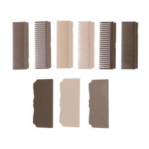 Flat Iron Comb Attachment, Clip On Hair Straightener Comb, Detachable Carbon Fiber Straightening Comb with Dense Teeth for Home Salon Travel Use