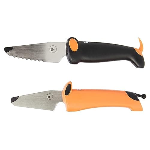 Kuhn Rikon Children's Knife Set, Dog, Black & Orange, Stainless Steel, 2 Pc