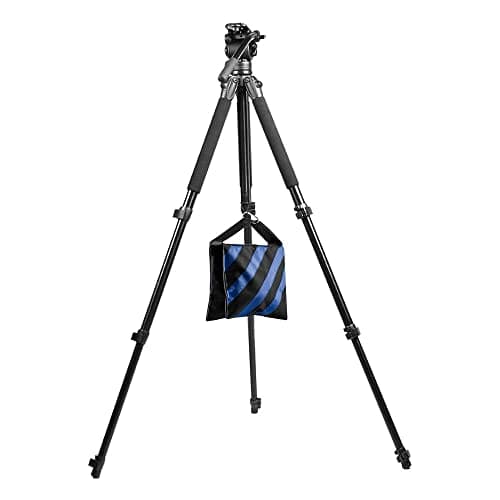 Fotover Sand Bag Photography Studio Video Heavy Duty Sandbag Saddlebag for Photo Studio Light Stand Boom Arm Camera Tripod with Travel Carabiner,3 Pack (Blue) — view 3