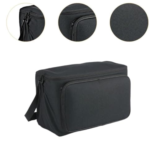 Qraatosi Guitar Amplifier Speaker Storage Case Portable Carry Bag Gig Bag Organizer Shockproof Canvas Material Adjustable Shoulder Strap Multiple Pockets — view 3