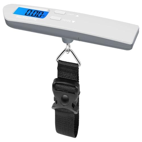 Ounfhtrttk Backlight LCD Display Portable Luggage Scale 50kg High Digital Travel Hanging Scales Electronic Fishing